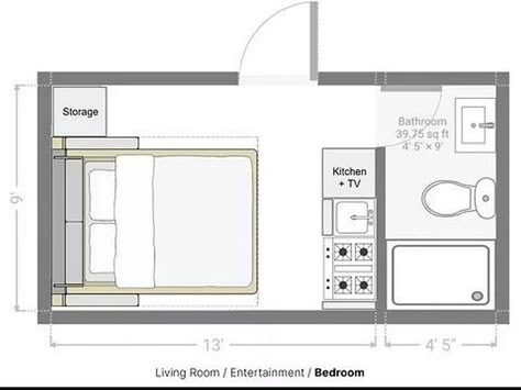 Smart Tiny Home Layout Solutions for Every Need Tiny Home Floorplan Studio, 130 Sq Ft Tiny House, 200 Sq Ft Tiny House Layout, 12x18 Tiny House Floor Plans, 12x12 Tiny House Floor Plans, Micro House Design, 10x20 Tiny House Floor Plans Layout, 250 Sq Ft House Plans, 10x20 House Plans