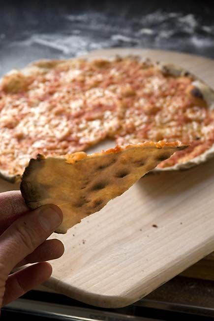 Cracker-crust pizza: you’ll need this French dowel rolling pin giveaway WINNERS HAVE BEEN CHOSEN | Artisan Bread in Five Minutes a Day | Bloglovin’ Cracker Pizza, Crust Bread, Crispy Pizza Crust, Crispy Pizza, Pizza Roll, Piece Of Pizza, Pizza Flatbread, Pizza Calzones, Artisan Pizza