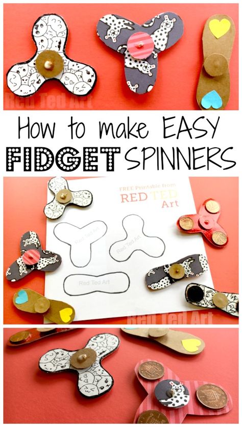 Mini Society Ideas, Diy Fidgets, Diy Fidget Spinner, Craft Club Ideas, Spinners Diy, Teen Crafts, Bored Kids, Science Fair Project, Fidget Spinners