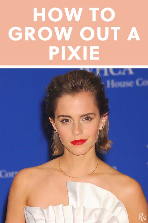 How to Grow Out a Pixie (Gracefully) #hairtips #pixie #hair Letting Short Hair Grow Out Hairstyles, Pixie Cut Grow Out Stages, How To Grow Out A Pixie Cut, Styling Grown Out Pixie, Short Hair Growing Out Styles, Summer Pool Hairstyles, Pixie To Bob Transition, Growing Out A Pixie Cut Stages, Grow Out A Pixie