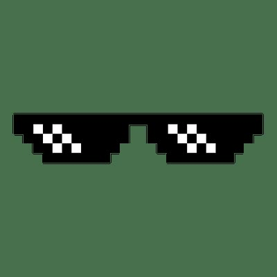 Deal With It Glasses Glasses Transparent Png, Pixel Glasses, Deal With It Sunglasses, Glasses Meme, Thug Life Meme, Glasses Transparent, Anime Lips, Paper Duck, Photo Logo Design