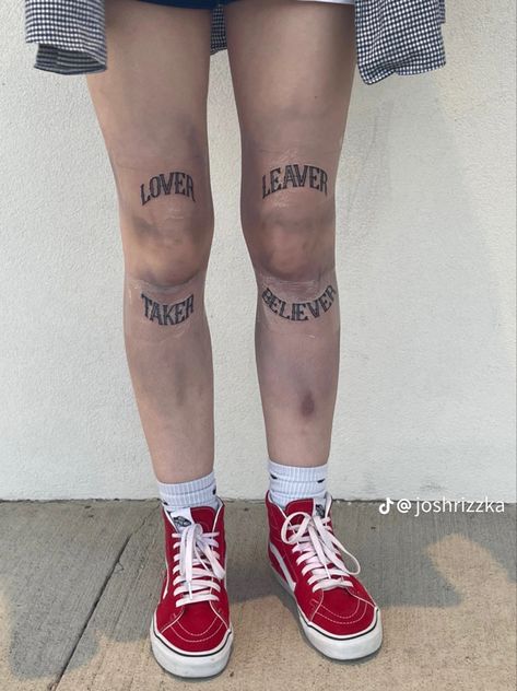 Knee Tattoo, Word Tattoos, Word Wrap, Tattoos And Piercings, Tattoo Drawings, Above Knee, The Words, Above The Knee, Wrap Around