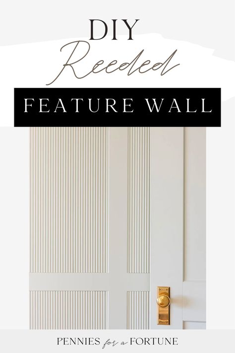 Fluted Board And Batten, Fluted Wall Diy, Fluting On Wall, Fluted Half Wall, Panel Wall Makeover, Moulding Living Room, Wall Moulding Ideas Living Room, Playroom Update, Wall Moulding Ideas