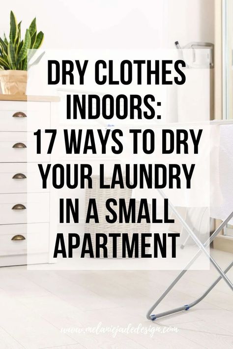 Struggling to dry your clothes in a cramped apartment? 🏢🧺 Here are 17 ingenious solutions to maximize your space and dry your laundry indoors! Say goodbye to damp clothes and hello to clever apartment hacks. Check it out! 💡👚 #SmallApartmentIdeas #LaundryHacks #IndoorDrying Dry Clothes Indoors, Line Drying Clothes, Hang Dry Clothes, Indoor Clothes Lines, Small Space Clothing Storage, Cramped Apartment, Hanging Clothes Drying Rack, Apartment Laundry, Utility Ideas