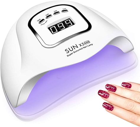 UV LED Nail Lamp 150W, Professional Nail Dryer Gel Polish Light, UV Nail Light With 4 Timer Setting, Nail Polish Curing Gel LED Dryer, Professional Nail Art Tools With Automatic Sensor, LCD Display : Amazon.co.uk: Beauty Nail Care Tools, Nail Equipment, Nail Dryers, Gel Toe Nails, Uv Nail Lamp, Manicure Gel, Professional Nail Art, Smart Auto, Nail Dryer