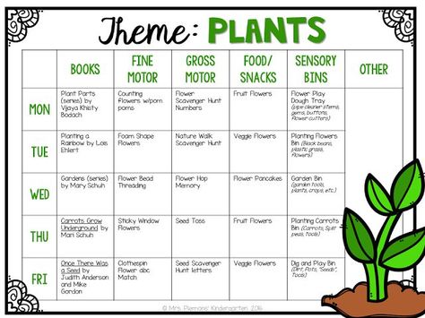 Tons of fun Plant themed activities and ideas perfect for tot school, preschool, or the kindergarten classroom. Plants Lesson Plans, Tot School Themes, Science Activities For Toddlers, Plant Lessons, Daycare Lesson Plans, Daycare Themes, Daycare Curriculum, Planning School, Toddler Lessons