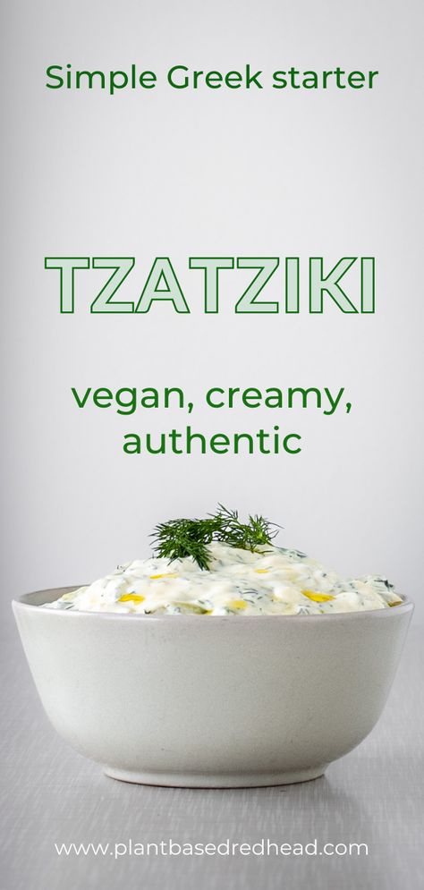 Vegan Taziki Sauce Yogurt, Tzatziki Sauce Easy, Vegan Tzatziki Sauce, Vegan Greek Yogurt, Cucumber Yogurt Sauce, Cheese Spread Recipes, Vegan Tzatziki, Spinach Rice, Tzatziki Recipes