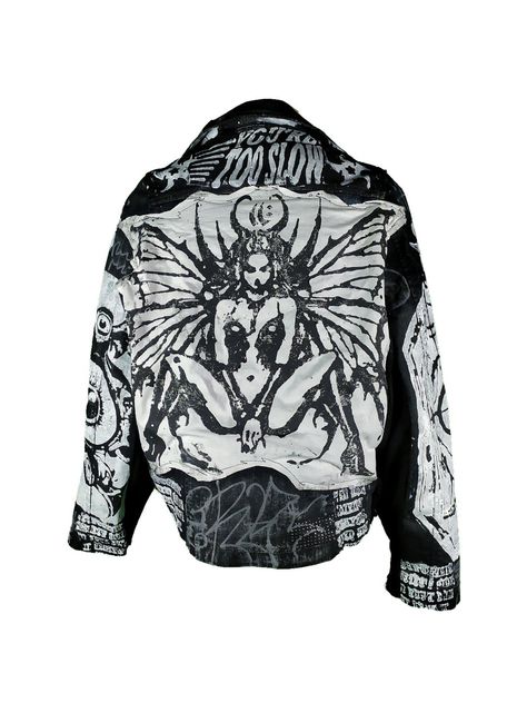 Pride Jacket, Y2k Skull, Star Y2k, Alt Grunge, Punk Grunge, Grunge Goth, Custom Denim, Future Trends, Rave Festival