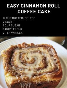 Easy Cinnamon Roll Coffee Cake Cinnamon Roll Coffee Cake, Cinnamon Roll Coffee, Cinnamon Swirl Coffee Cake, Cinnamon Roll Bread, Cinnamon Coffee Cake, Cinnamon Roll Cake, Caramel Cookies, Easy Cinnamon, Coffee Cake Recipes