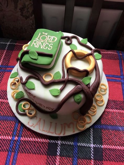 The Hobbit Birthday Cake, Lotr Cake Birthday, Hobbit Birthday Cake, Lord Of The Rings Birthday Cake, Lotr Cake, Lotr Birthday, Hobbit Cake, The Best Birthday Cake, Lotr Party