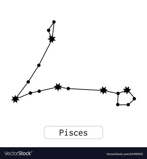 Pieces Zodiac Constellation, Pisces Tattoo Star Constellation, Fine Line Pisces Constellation Tattoo, Embroidery Pisces Zodiac, Pisces Zodiac Constellation, Pices Constellation Tattoo Stars, Pisces Constellation Tattoo Designs, Picese Zodiac Constellation Tattoo, Pices Tattoo Pisces Zodiac