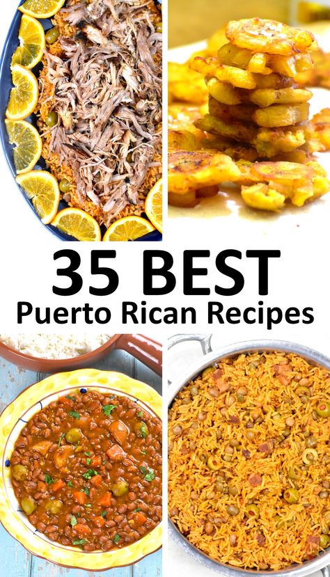 This collection of easy Puerto Rican Recipes includes all of the classic main, stews, sides and more. Puerto Rican Chicken Stew, Puerto Rican Chicken, Recetas Puertorriqueñas, Puerto Rican Cuisine, Puerto Rican Dishes, Puerto Rico Food, International Dishes, Boricua Recipes, Rican Food