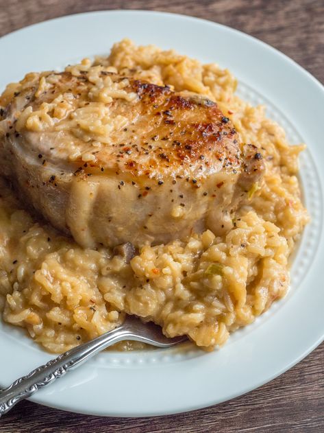 No-Peek Pork Chops and Rice?utm_source=12tomatoes Pork Chops And Rice Casserole Baked, Bisquick Pork Chops Recipes, No Peek Pork Chops And Rice, Pork Chops And Rice Recipes, Pork Chops And Rice In The Oven, No Peek Pork Chops, Pork Chop And Rice Casserole, Pork Chop And Rice, Chicken Alfredo Sauce