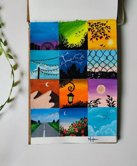 Moodboards Painting, Acrylic Markers Art Ideas, Moodboard Painting Ideas, Paint Pen Drawings, Painting With Brush Pens, Paint Marker Art Ideas, Acrylic Marker Art Ideas, Mini Moodboard, Moodboard Painting