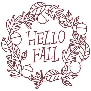 Create Monogram, Fall Leaf Wreaths, Fall Clip Art, Leaves Wreath, Easy Fall Crafts, Fall Coloring Pages, Fall Crafts For Kids, Fall Leaf, Leaf Wreath