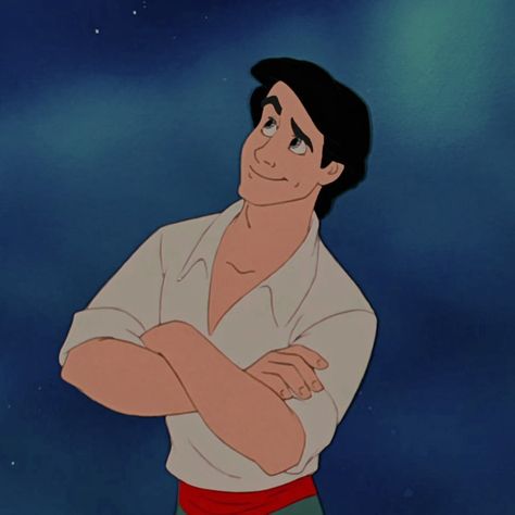 Prince Eric Cartoon, Prince Eric Fanart, Prince Eric Icon, Eric From Little Mermaid, Prince Eric Aesthetic, Prince Eric Disney, Eric Aesthetic, Eric Little Mermaid, Eric The Little Mermaid