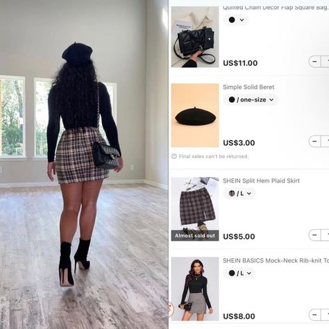 Shein Thanksgiving Outfit, Black Shein Outfits, Shein Church Outfits, Shein Inspired Outfits Black Woman, Fall Outfit Ideas Black Women, Baddie Shein Outfits Winter, Shein Recreation Outfits, Shein Fits Baddie, Shien Clothes Outfits