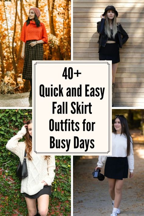 *This post may contains affiliate links, which means We may earn a commission if you make a purchase through these links, please read this full d... Casual Long Skirt Outfits, Maroon Skirt Outfit, Outfit Inspirations Skirt, Fall Skirt Outfits With Boots, Khaki Skirt Outfits, Fall Skirt Outfits, Cute Mini Skirt Outfits, Outfits For Autumn, A Line Skirt Outfits