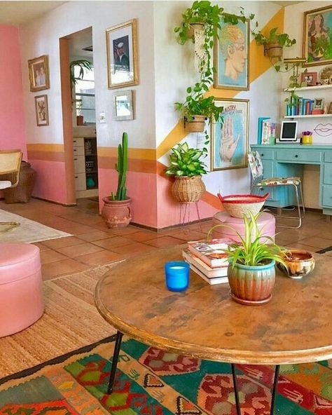 Bohemian Style Home, Retro Home Decor, Retro Home, Bohemian Home, Decoration Design, 인테리어 디자인, Where The Heart Is, House Inspiration, Home Is Where