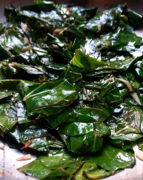 How To Season Collard Greens, Sauteed Mixed Greens, Sauteed Greens Collard, Spicy Collard Greens, How To Prepare Collard Greens, Jamaican Twist, Blanching Collard Greens, Sauteed Collard Greens, Smoked Turkey Wings