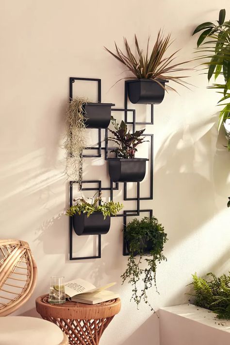 Grow Shop, Indoor Plant Wall, Iron Plant Stand, Support Pour Plante, Wall Planters, Metal Plant Stand, Iron Plant, Patio Decorating Ideas, Patio Decorating