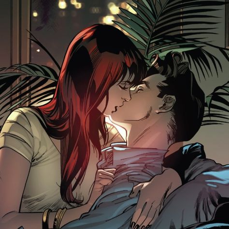 mary jane watson and peter parker. mj and spider-man. petermj. Mary Janes Aesthetic, Peter Parker And Mary Jane, Mary Jane Spiderman, Peter X Mj, Amazing Spider Man Comic, Mj Watson, Nightwing And Starfire, Spider Man Comic, Marvel Couples