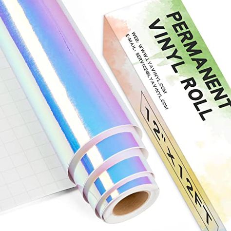 Vinyl Roll, Holographic Vinyl, Vinyl Rolls, Color Book, Opal White, Vinyl Crafts, Amazon Art, Vinyl Colors, Permanent Vinyl