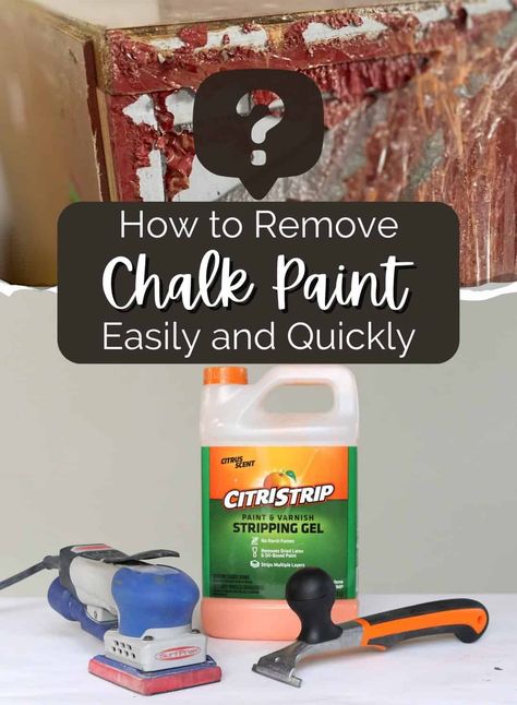 How to Remove Chalk Paint Easily and Quickly How To Strip Chalk Paint From Furniture, Removing Chalk Paint From Furniture, How To Remove Chalk Paint From Furniture, Remove Chalk Paint From Wood, How To Remove Acrylic Paint From Fabric, Making Chalk Paint With Baking Soda, Removing Chalk Marker From Chalkboard, How To Get Chalk Marker Off Chalkboard, Red Chalk Paint