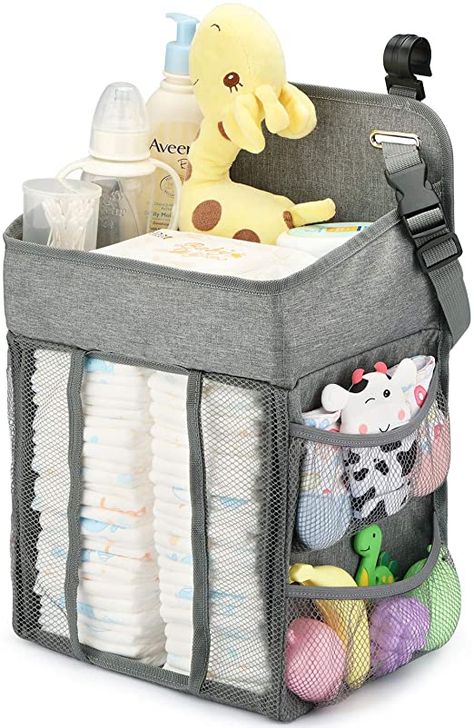 Diaper Organizer, Best Baby Cribs, Panda Nursery, Baby Nursery Storage, Diaper Storage, Diaper Organization, Baby Brands, Boys Crib, Baby Registry Items