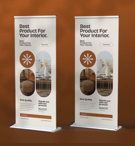 Brownisser Roll Up Banner Template AI, EPS, PSD Standee Banner Design, Recruitment Banner Design, Banner Stand Design Ideas, Instagram Pinned Post Banner, Vertical Banner Design Creative, Stand Up Banner Design, Cool Banner Design, Retractable Banner Design Ideas, Graphic Designer Banner