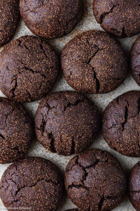 Cocoa Powder Cookies Recipe - Wholesome Patisserie Deserts Made With Cocoa Powder, Cookies Using Cocoa Powder, Recipes That Use Cocoa Powder, Baking With Cocoa Powder, Coco Powder Cookies, Cacao Cookies Recipes, Chocolate Cookie Recipes Cocoa, Chocolate Cookies With Cocoa Powder, Coco Powder Easy Recipe