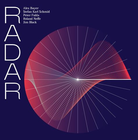 Alex Bayer – Radar album art - Fonts In Use Radar Graphic Design, Stefan Karl, Radar Chart, Lay Outs, Image Layout, Art Fonts, Graphic Design Poster, Fashion Poster, Album Art