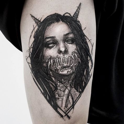 horror tattoo Tattoo collection. Every hour I publish the most interesting tattoos. Subscribe https://www.pinterest.com/tattoosalon1/horror-tattoo/ tattoo,tattoo designs,tattoo ideas,tattoo designs unique,tattoo designs drawings,tattoos for women,small tattoos,tattoos for men,sketch tattoo #tattoo #tattoodesigns #tattooideas #tattoosforwomen #tattoosforwomensmall #tattoosfomensketch tattoo#skinartmag #supportgoodtattooing #support_good_tattooing #tattoos_alday #tattoosalday #tattoocollector #tat Horror Tattoo Ideas, Satanic Tattoos, Tattoo Artist Tattoo, Evil Tattoos, Devil Tattoo, Scary Tattoos, Artist Tattoo, Inspiration Tattoo, Tattoo Cover Up