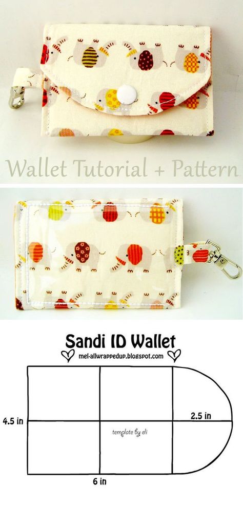 Keychain Wallet Pattern Free, Snap Change Purse Pattern, Fabric Change Purse Free Pattern, Bag To Sew Free Pattern, Sew A Wallet Pattern, Id Wallet Pattern Free, Small Wallet Pattern Free, Free Wallet Sewing Patterns Tutorials, Lanyard Wallet Pattern