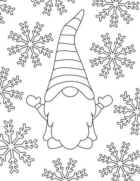 Gnome Painting Templates, Christmas Gnomes Coloring Pages, Gnome Window Painting, Gnome Coloring Pages For Adults, Free Gnome Coloring Pages, Gnome Pictures Coloring Pages, Coloring Pages To Print Free Printables, Printable Gnome Patterns Free, Gnome Coloring Pages Free Printable