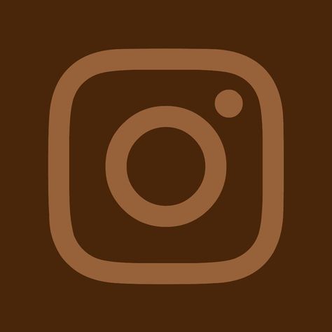 Brown Aesthetic Iphone Icons, Brown Homescreen Icons, Instagram Brown Icon, Instagram Icons Brown, Brown Instagram Icon, Brown Iphone Icons, Instagram App Icon Aesthetic, Brown Widget Icon, Face Book App