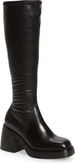 Vagabond Shoemakers Brooke Knee High Platform Boot | Nordstrom Aesthetic Playground, Black Calf Boots, Vagabond Shoemakers, 90s Boots, Knee High Platform Boots, Platform Boots Women, Color Pad, Winter Shopping, 500 Miles