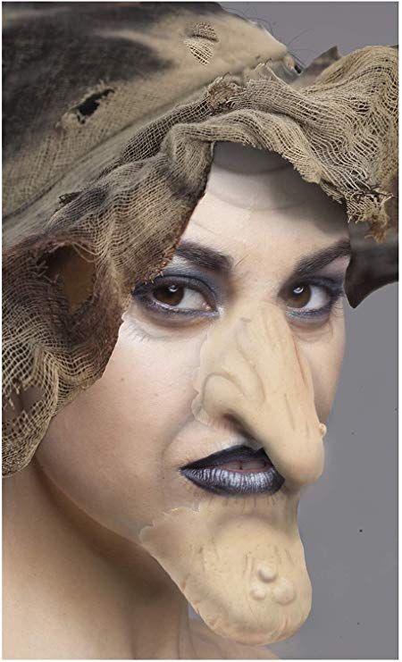 Amazon.com: Faux Studio Flesh Witch Nose and Chin Set Latex Prosthetic Appliance.: Clothing Witch Nose, Sfx Makeup Ideas, 3d Makeup, Prosthetic Makeup, Witchy Women, Nose Makeup, Nature Witch, Makeup Effects, Witch Makeup