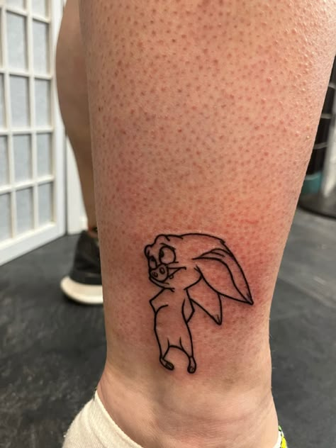 Bartok Anastasia Tattoo, Disney Patchwork Tattoo Sleeve, Disney Movies Tattoo Ideas, Disney Channel Tattoo Ideas, Anastasia Movie Tattoo Ideas, Childhood Movie Tattoos, Anastasia Movie Tattoo, Bartok The Bat Tattoo, Fantasia Disney Tattoo