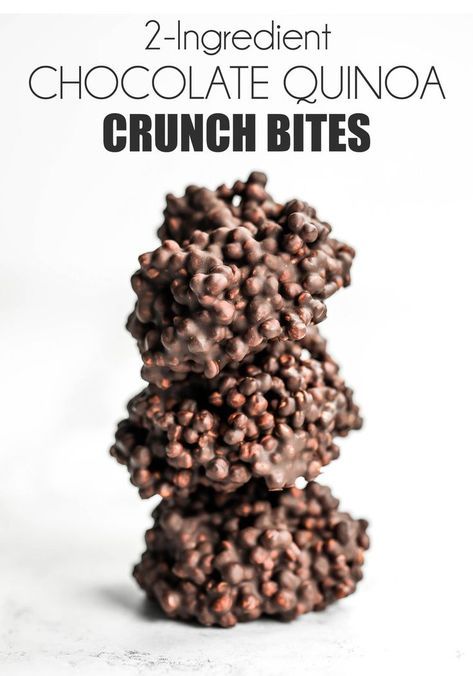 Quinoa Crunch, Chocolate Quinoa, Cheesecake Vegan, Recipes Quinoa, Under 100 Calories, Keto Christmas, Rum Balls, Chocolate Crunch, Treats Recipes