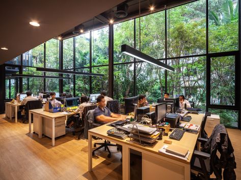 Industrial Workspace, Private Office Space, Startup Office, Design Studio Workspace, Design Studio Office, Small Office Design, Cedar Cladding, Modern Office Space, Architects Office