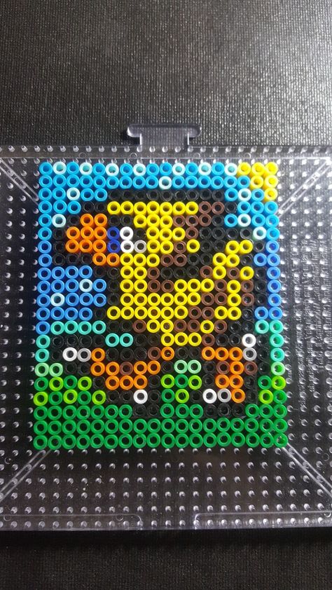 Chocobo perler Perler Designs, Kandi Ideas, Pixel Art Grid, Perler Bead Patterns, Perler Bead, Hama Beads, Bead Patterns, Craft Fair, Perler Beads