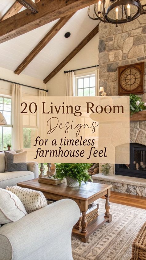 Modern farmhouse living room decor