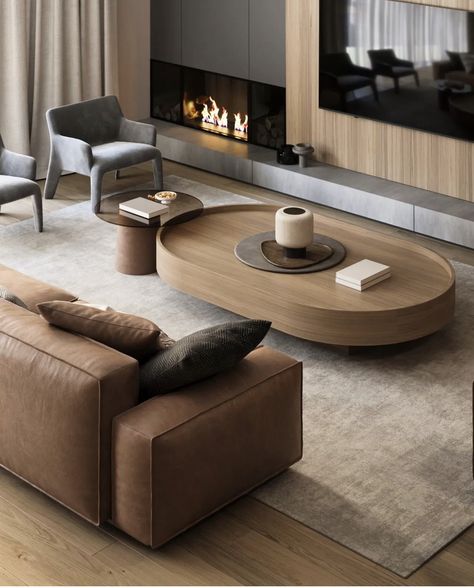 Wood Coffee Table Living Room, Unique Coffee Table Design, Centre Table Living Room, Center Table Living Room, Modern Home Offices, Console Furniture, House Floor Design, Home Entrance Decor, Living Room Decor Cozy