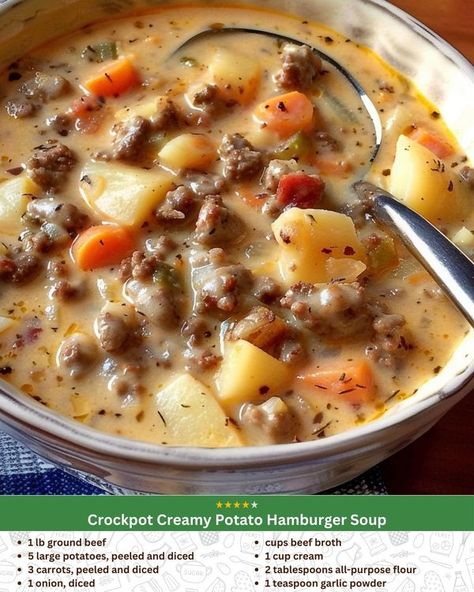 Potato Hamburger Soup, Cheese Burger Soup Recipes, Cream Of Celery, Hamburger Soup, Cheeseburger Soup, Cream Of Celery Soup, Celery Soup, Creamy Potato, Cozy Meals