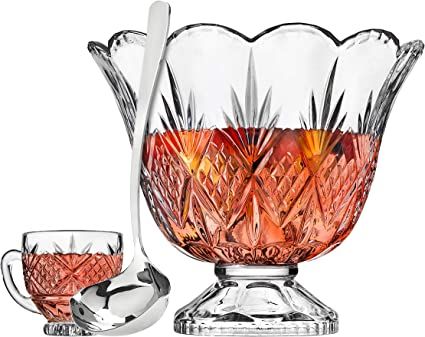 Pineapple Bowl, Holiday Punch, Punch Bowl Set, Punch Bowls, Crystal Bowls, Silver Art, Glass Set, Cut Glass, Punch Bowl