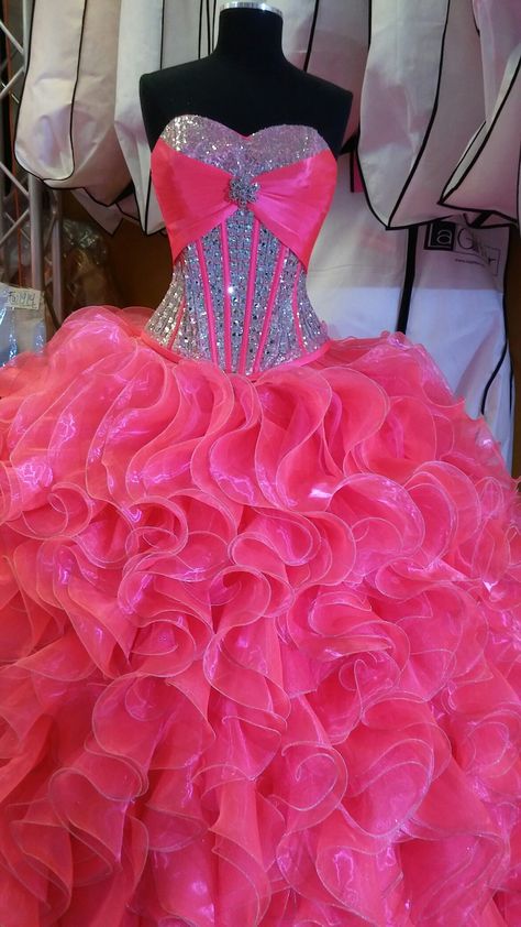 Quinceañera dress 2000s Quinceanera, Mcbling Quince, Simple Fashion Quotes, Hot Pink Quinceanera Dresses, Nails Short Simple, Quince Nails, Pink Quince, Prom Dress 2013