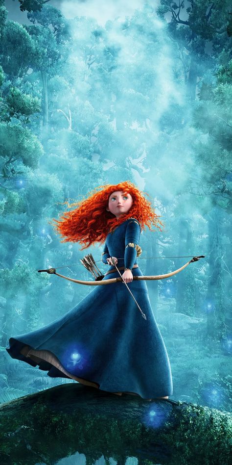 Brave Wallpaper, Disney Princess Merida, Merida Disney, Brave Merida, Disney Characters Wallpaper, Princess Merida, Wallpaper Iphone Disney Princess, Disney Brave, Merida Brave