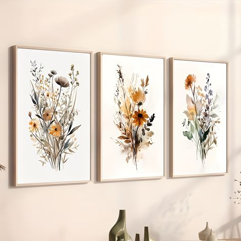 Faster shipping. Better service Boho Styl, Flower Canvas Wall Art, Stil Boho, Botanical Poster, Cat Air, Wall Decor Pictures, Styl Boho, Home Decor Paintings, Estilo Art Deco