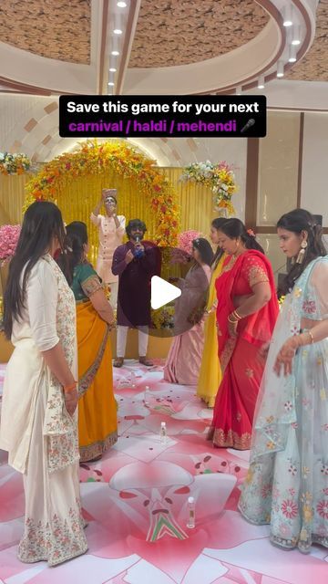 Wedding Activities For Guests Indoor, Haldi Ceremony Activities, Games For Mehendi Function, Haldi Ceremony Games, Indian Wedding Games For Guests, Dholki Games, Games For Haldi Function, Haldi Games Ideas, Fun Wedding Games For Guests